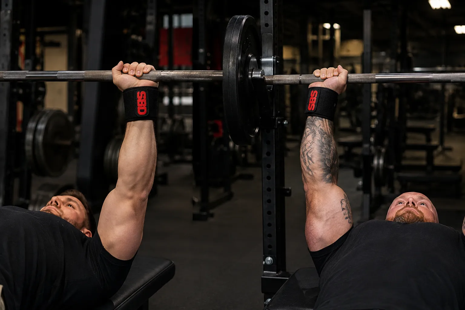 Flexible and stiff SBD wrist wraps compared during bench press